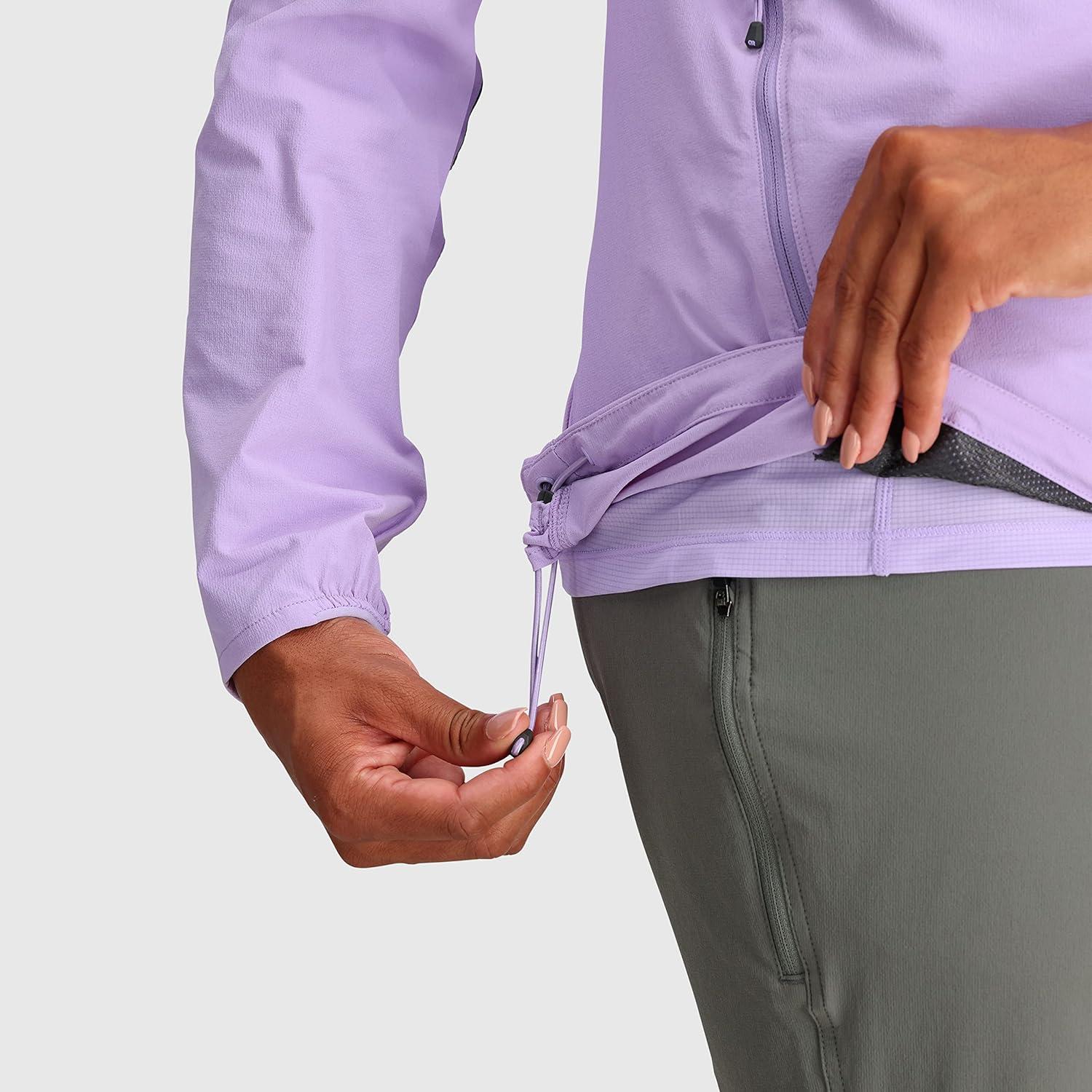 imageOutdoor Research Womens Ferrosi Hoodie QuickDrying ampamp UV 50 Sun ProtectionLavenderNaval Blue