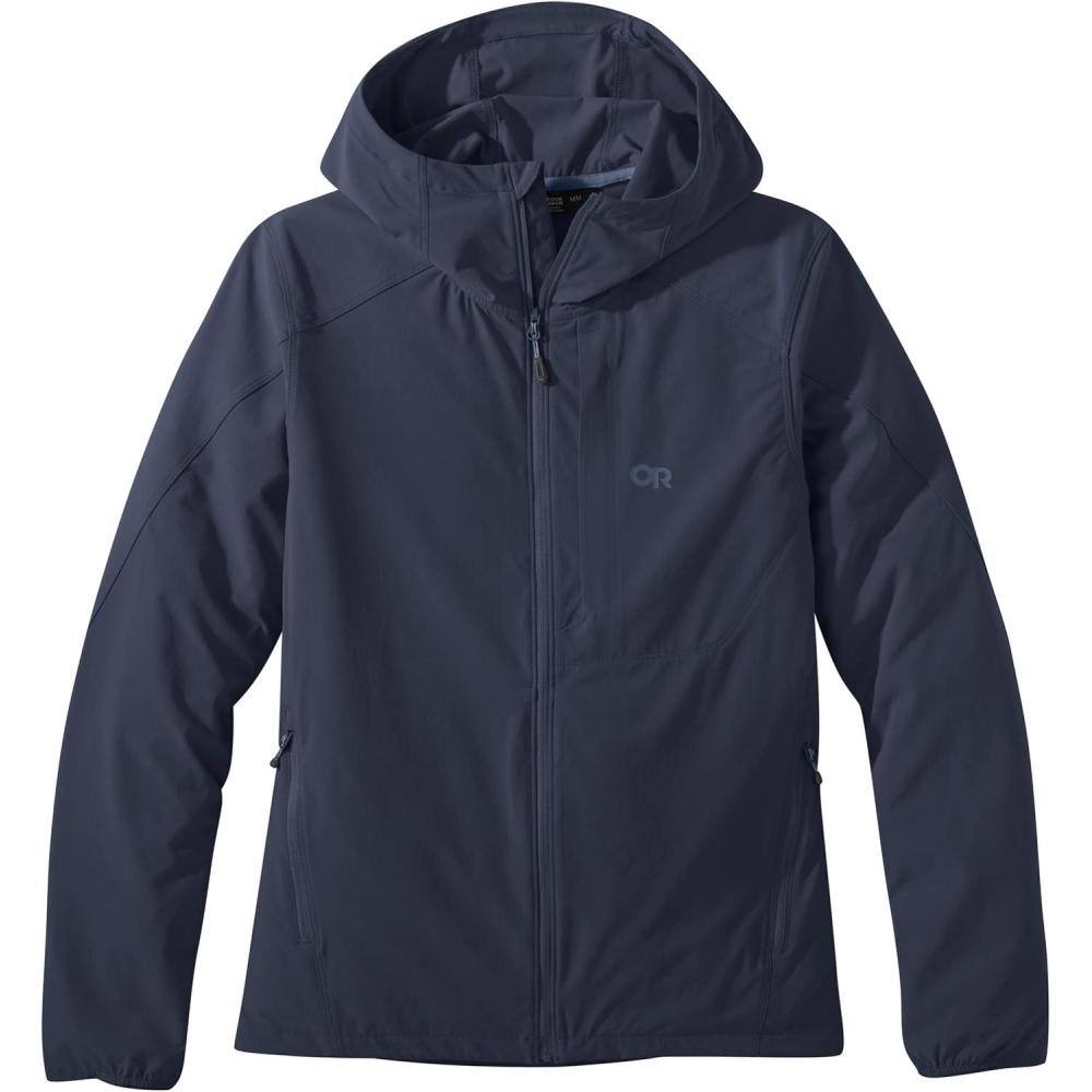 imageOutdoor Research Womens Ferrosi Hoodie  QuickDrying ampamp UV 50 Sun ProtectionNaval Blue