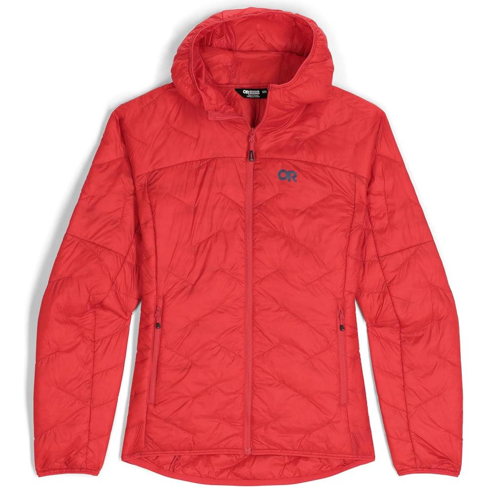 imageOutdoor Research Womens Ferrosi Hoodie  QuickDrying ampamp UV 50 Sun ProtectionRhubarb