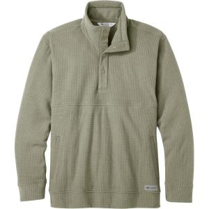 Outdoor Research Men’s Trail Mix Snap Pullover – Comfortable Mid-Layer Sweater(Flint)