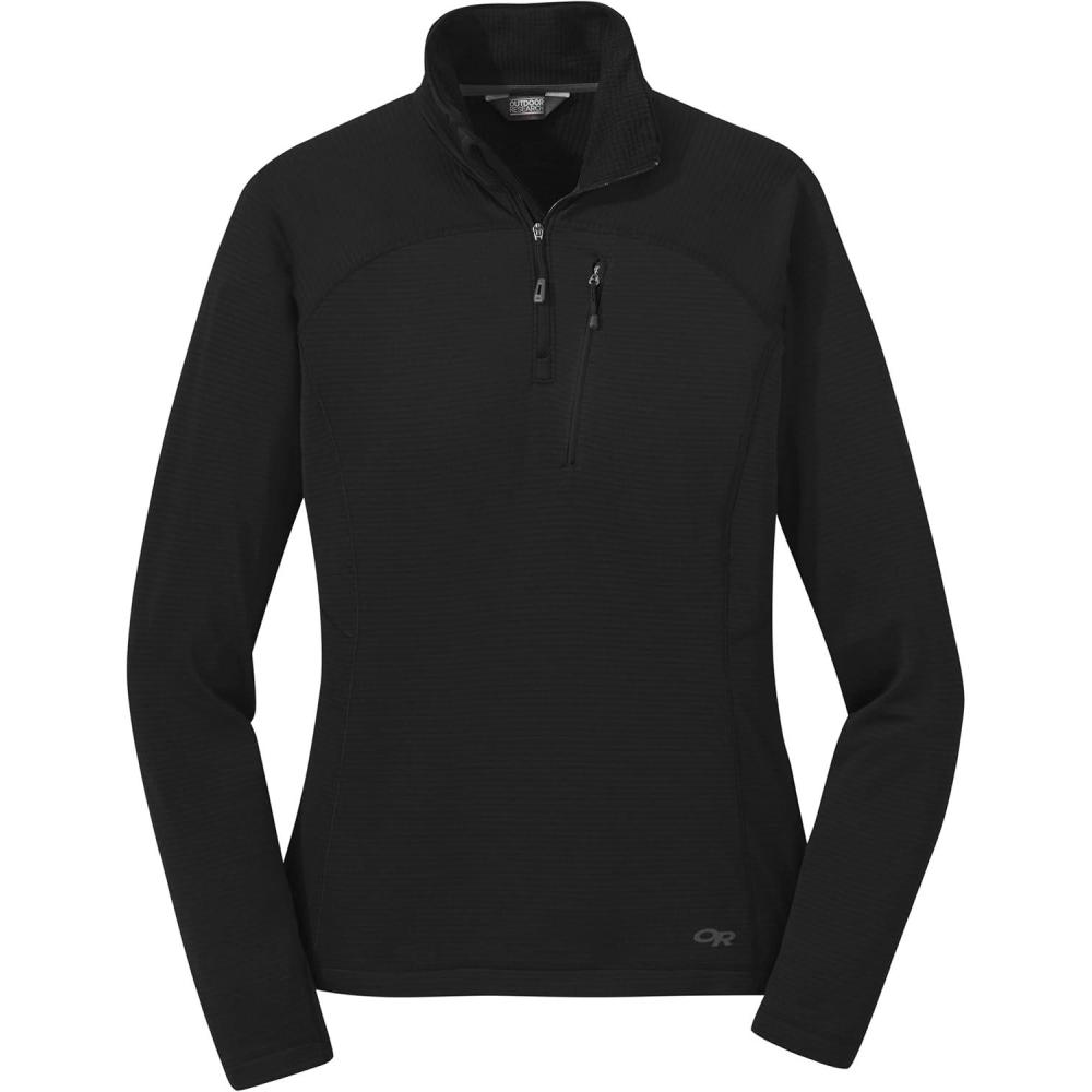 imageOutdoor Research Womens Vigor Quarter ZipBlack