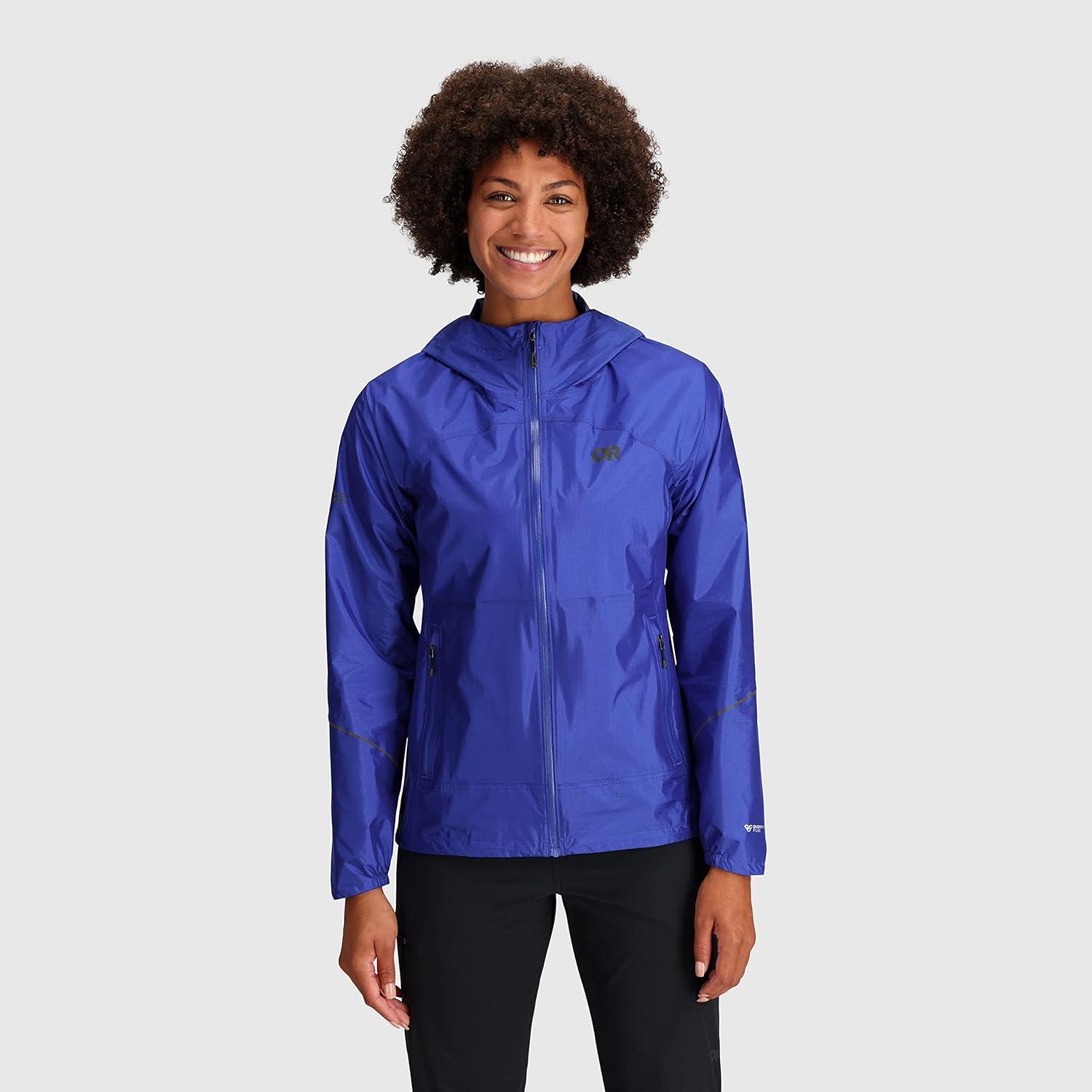 imageOutdoor Research Womens Helium Rain Jacket Ultramarine L