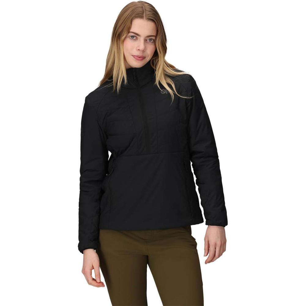 imageOutdoor Research Womens Vesper Insulated Pullover  Lightweight Water Resistant Hiking Jacket 4Seasons ComfortBlack