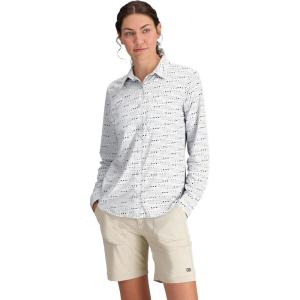 Women’s Astroman Long Sleeve Sun Shirt(Titanium Dash Path)