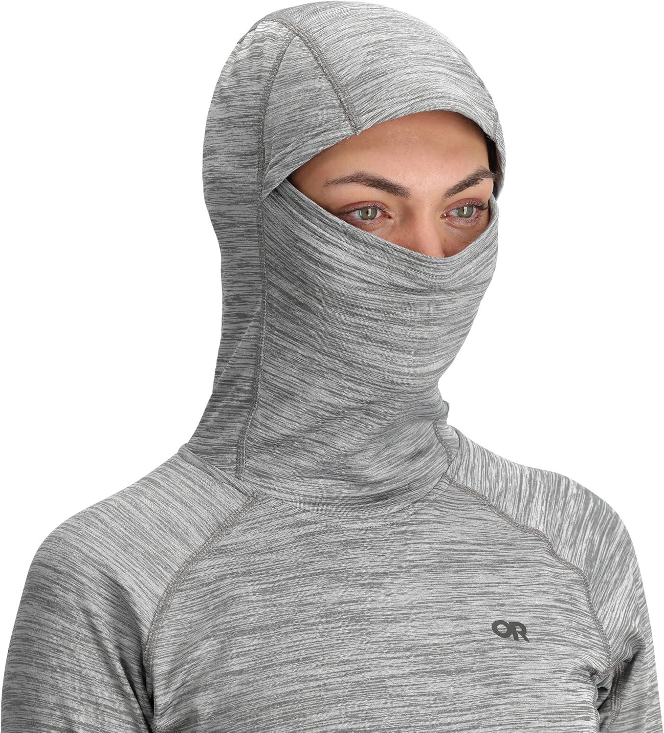 imageOutdoor Research Womens Vigor Grid Fleece Pullover Hoodie Grey Heather M