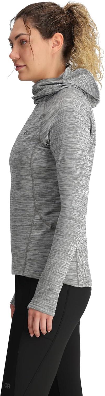 imageOutdoor Research Womens Vigor Grid Fleece Pullover Hoodie Grey Heather M