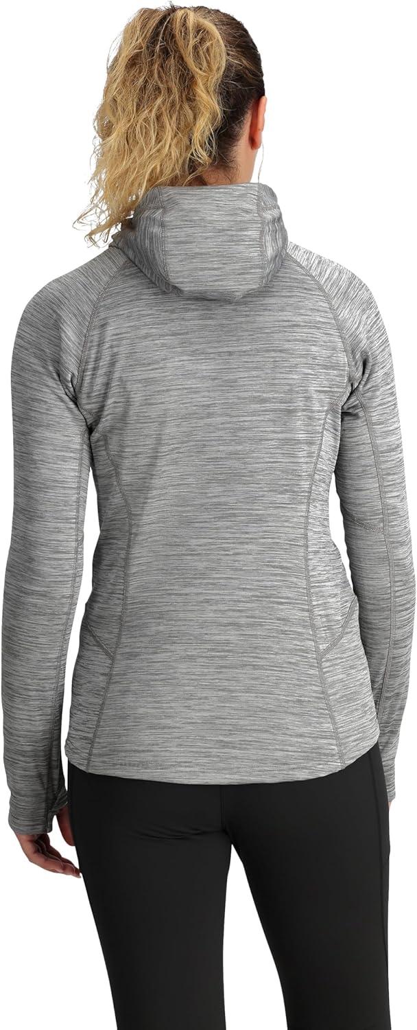 imageOutdoor Research Womens Vigor Grid Fleece Pullover Hoodie Grey Heather M