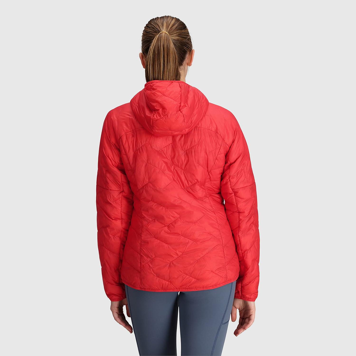 imageOutdoor Research Womens Ferrosi Hoodie QuickDrying amp UV 50 Sun ProtectionRhubarb