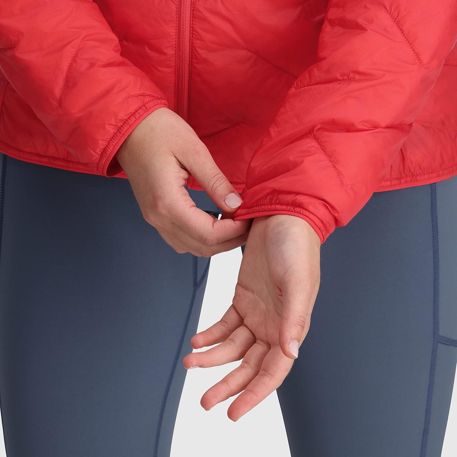 imageOutdoor Research Womens Ferrosi Hoodie QuickDrying amp UV 50 Sun ProtectionRhubarb