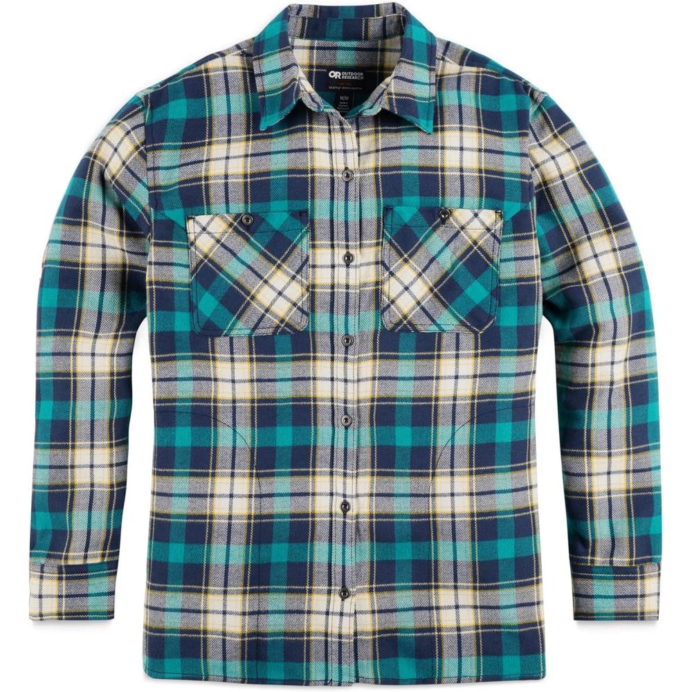 imageOutdoor Research Womens Feedback Flannel ShirtDeep Lake Plaid