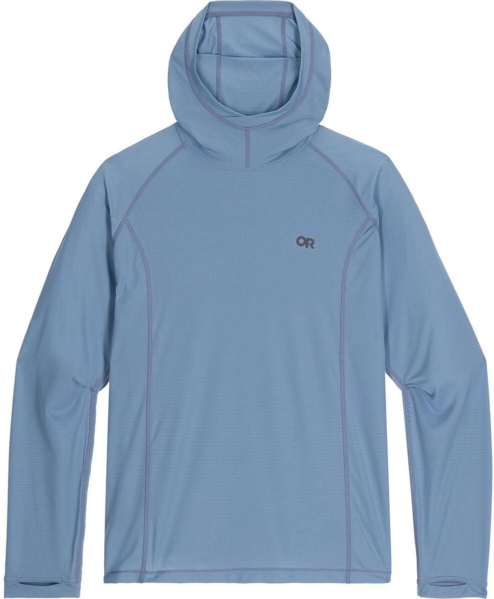 imageOutdoor Research Mens Echo Hoodie Lightweight UPF 15 Sun Shirt MoistureWicking Odor Control Breathable Olympic XXL