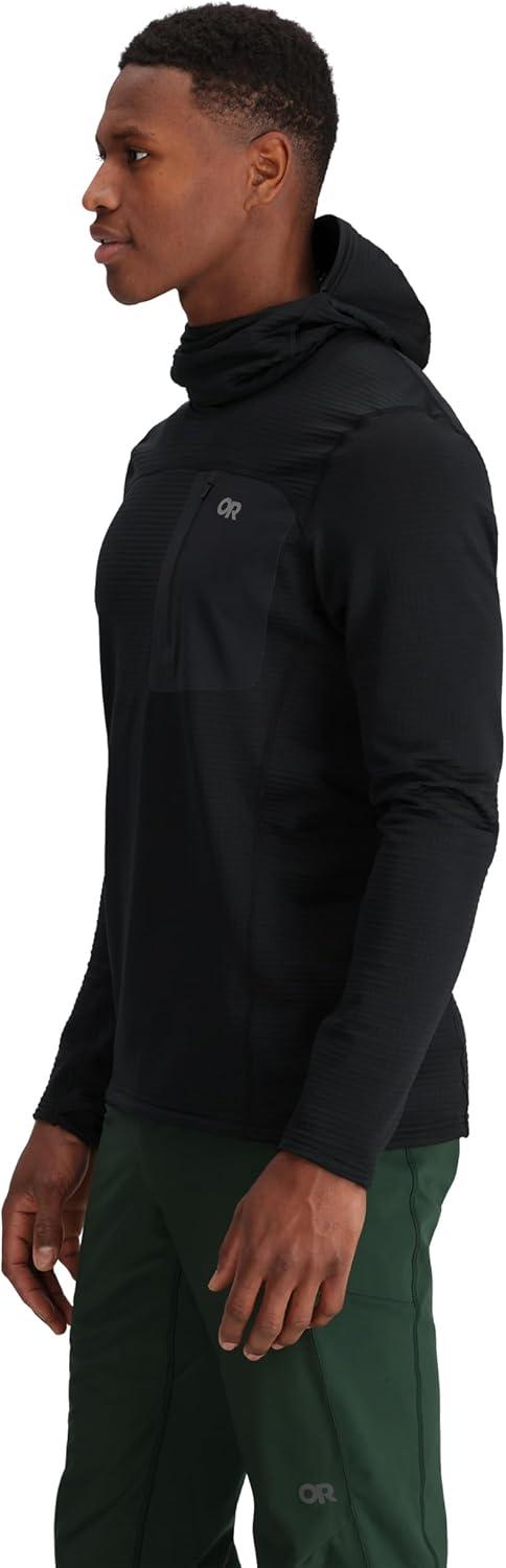 imageOutdoor Research Mens Vigor Grid Fleece Pullover Hoodie Black S