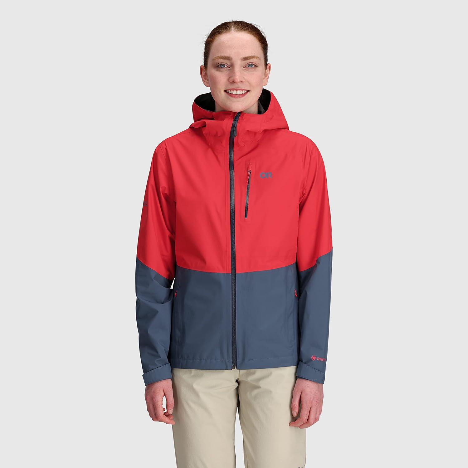 imageOutdoor Research Womens Aspire II Jacket Water amp Windproof Outdoor JacketRhubarbDawn