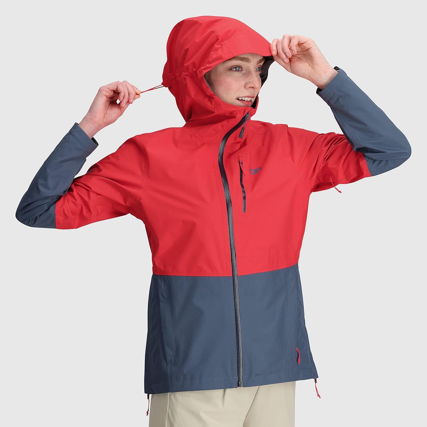 imageOutdoor Research Womens Aspire II Jacket Water amp Windproof Outdoor JacketRhubarbDawn