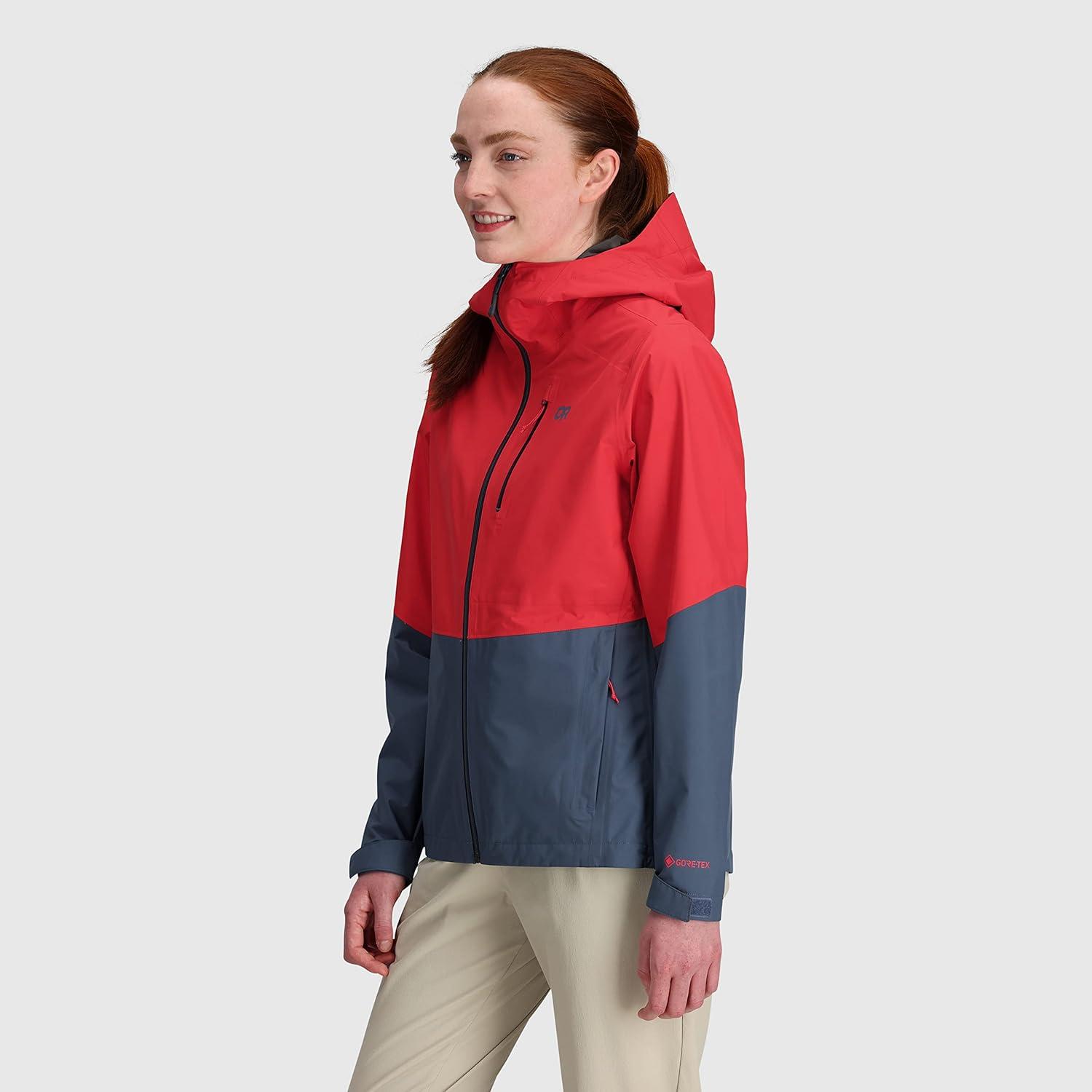 imageOutdoor Research Womens Aspire II Jacket Water amp Windproof Outdoor JacketRhubarbDawn