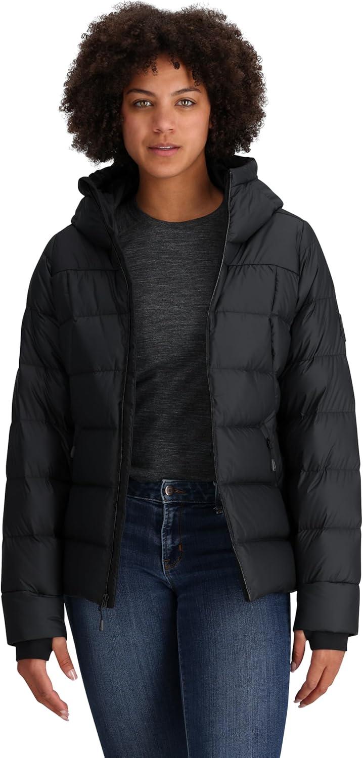 imageOutdoor Research Womens Coldfront Down Hoodie Solid Black L