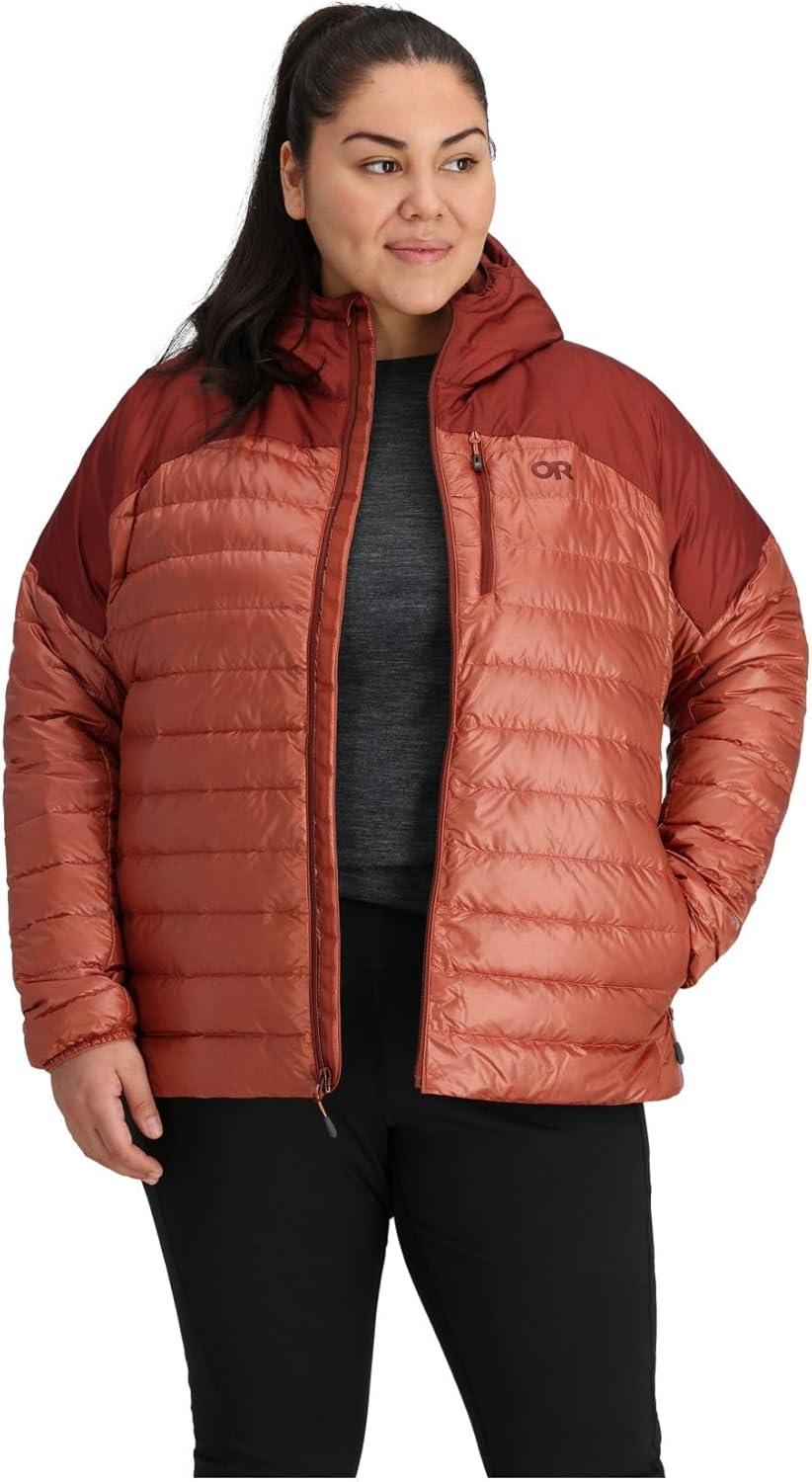 imageOutdoor Research Womens Helium Down HoodiePlusCinnamonBrick