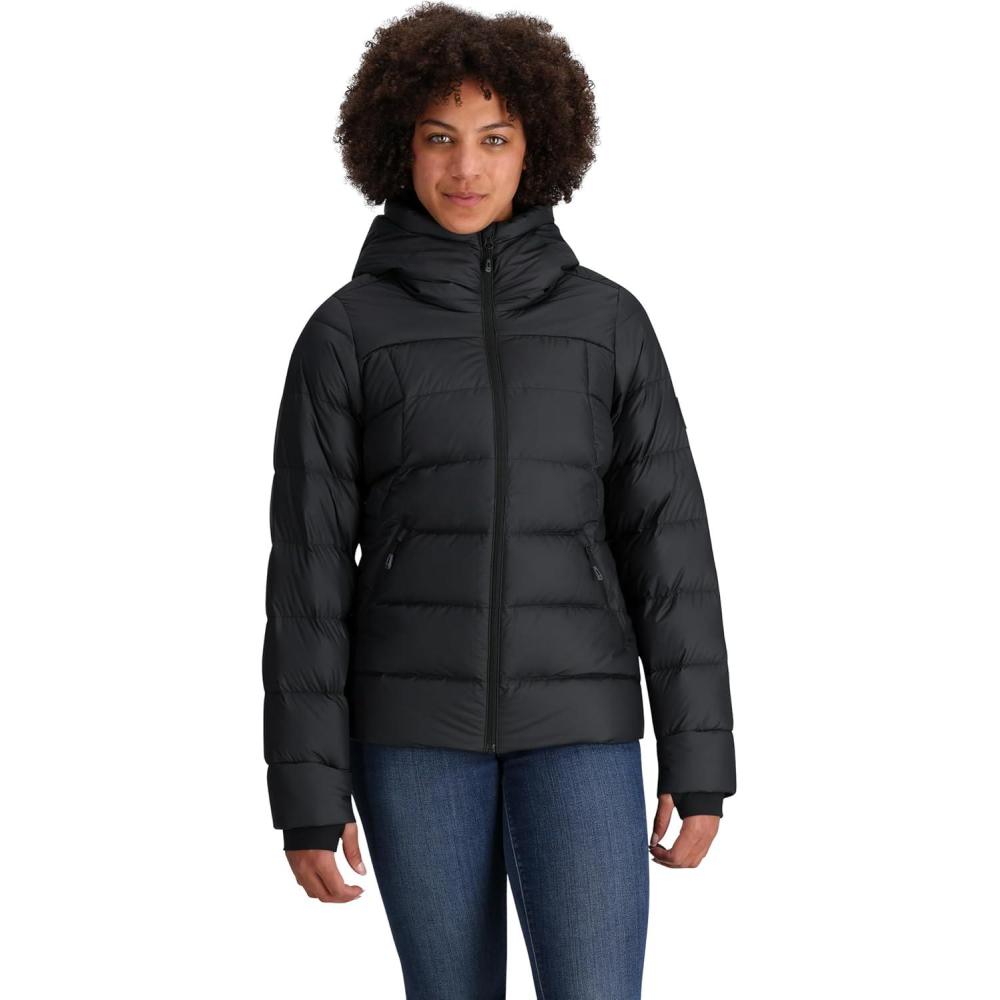 imageOutdoor Research Womens Coldfront Down Hoodie Solid Black L