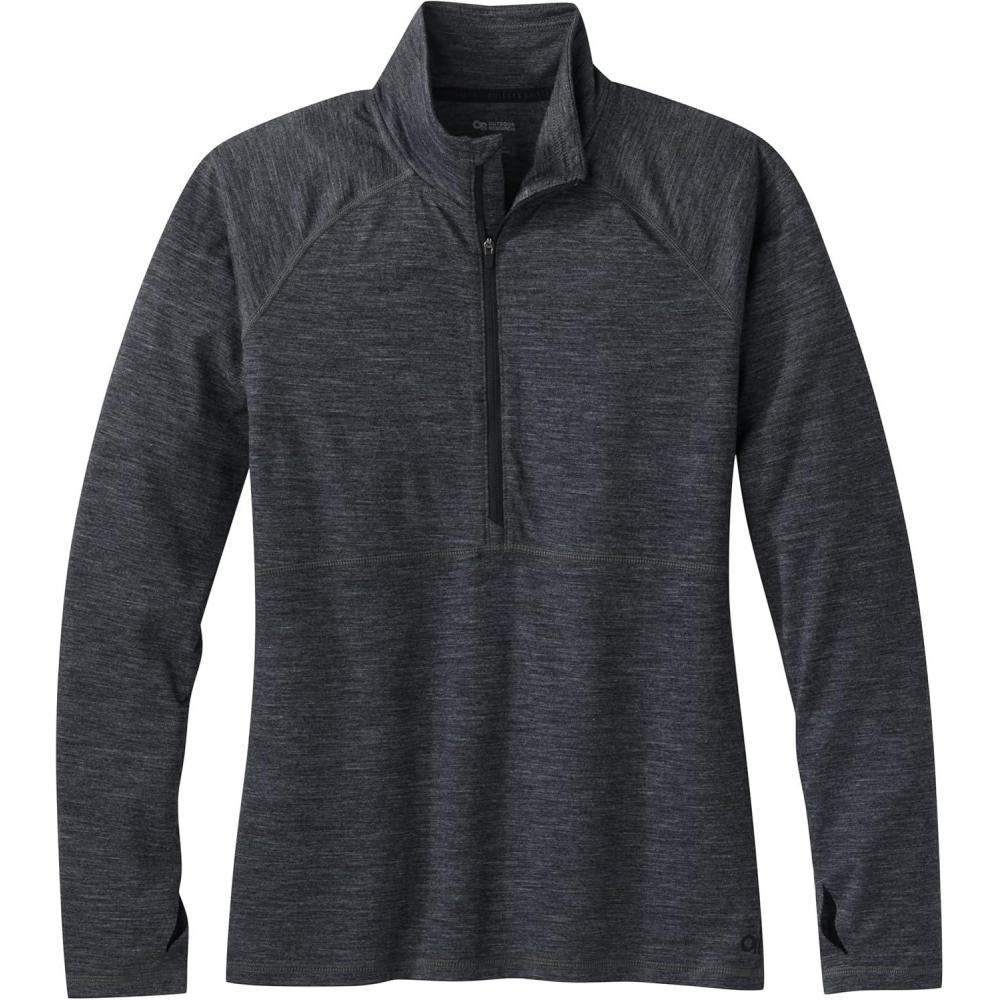 imageOutdoor Research Womens Alpine Onset Merino 150 Half ZipPlusCharcoal Heather