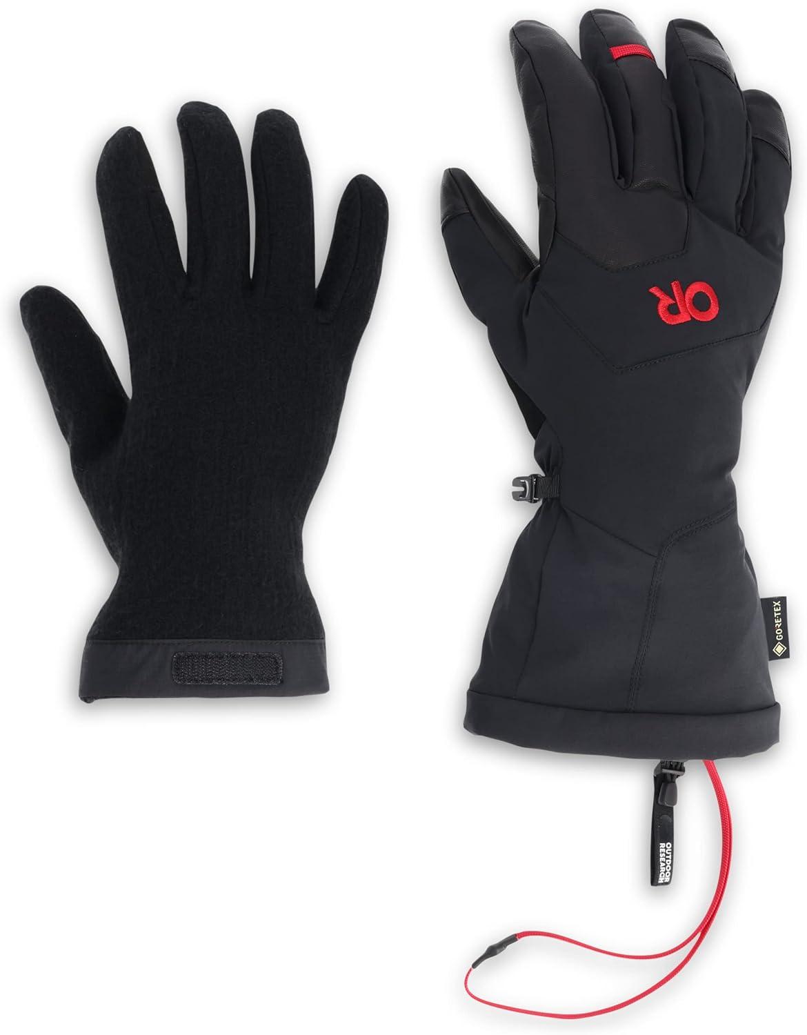 imageOutdoor Research Mens Arete II GORETEX Gloves Cold Weather GlovesBlack