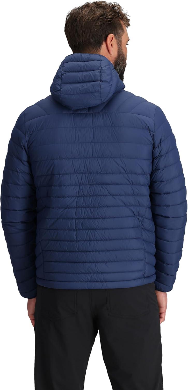 imageOutdoor Research Mens Transcendent Down Hoodie Jacket Water amp Wind Resistant Insulated Lightweight Standard FitCenote