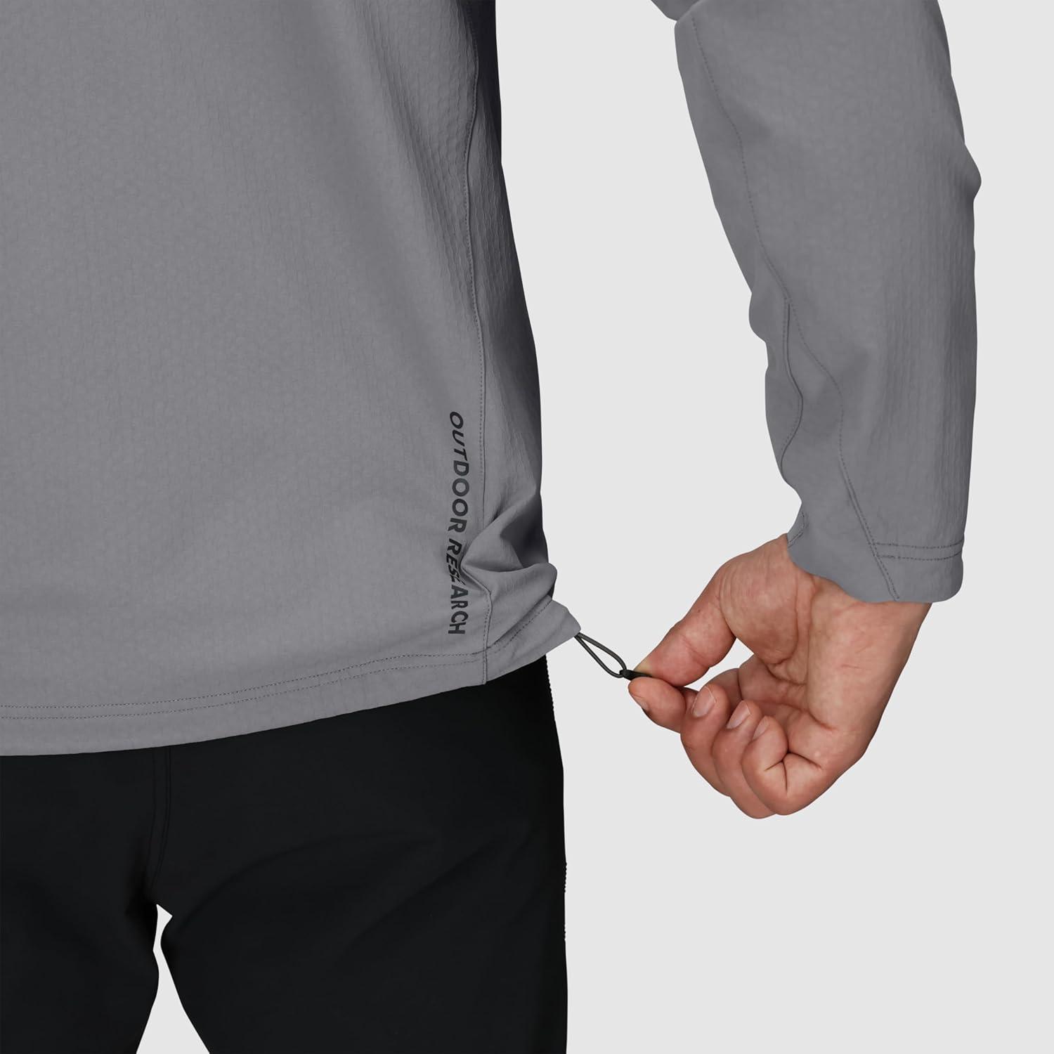 imageOutdoor Research Mens Ultima Softshell Jacket Water amp Wind Resistant Zippered Chest amp Hand Pockets UPF 50 Wolf Grey Medium