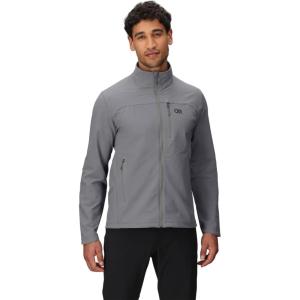 Outdoor Research Men’s Ultima Softshell Jacket | Water & Wind Resistant, Zippered Chest & Hand Pockets, UPF 50+, Wolf Grey, Medium