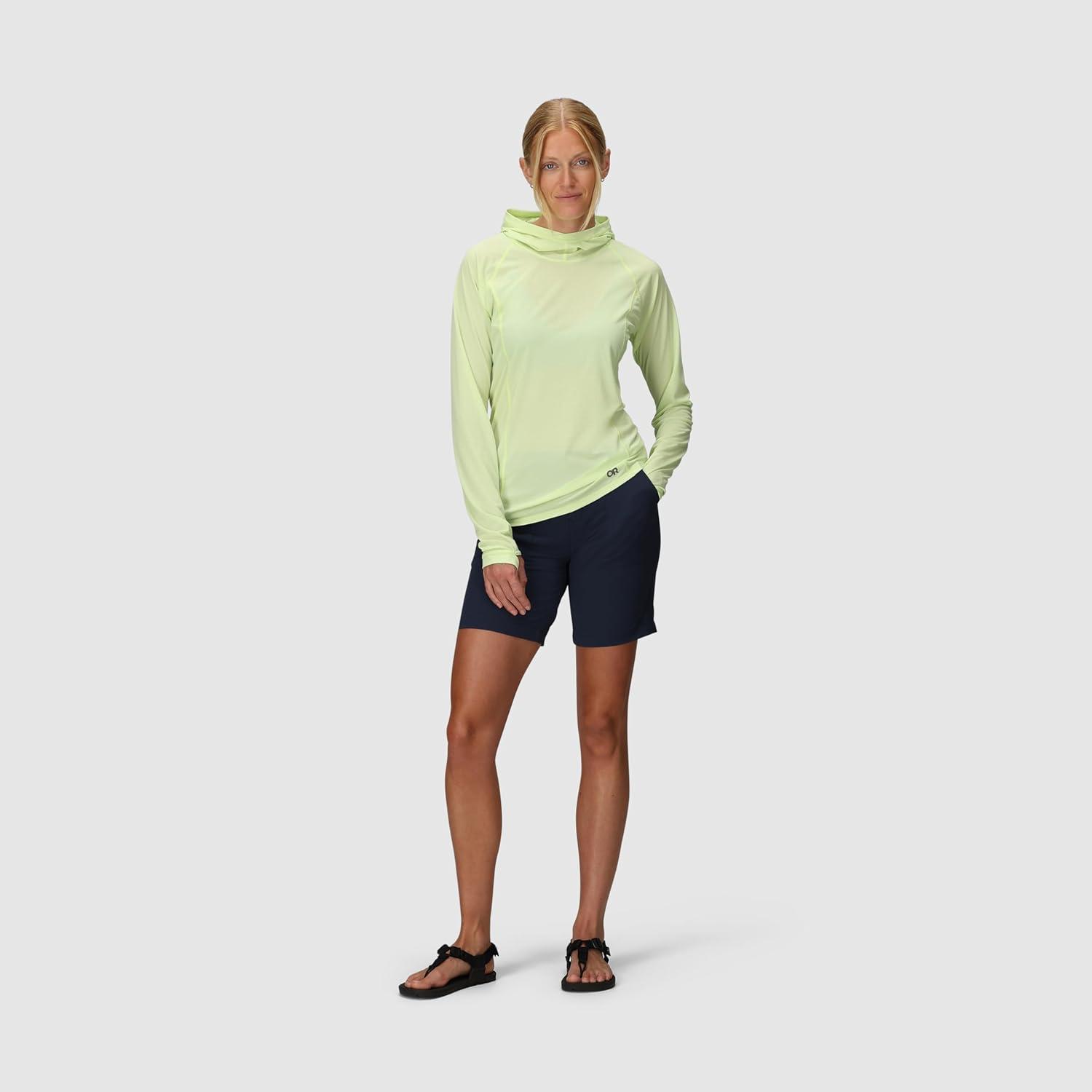 imageOutdoor Research Echo Womens Sun Hoodie UPF Clothing for Women Essential Comfort Hoodie Sun Protection Cool Matcha XS