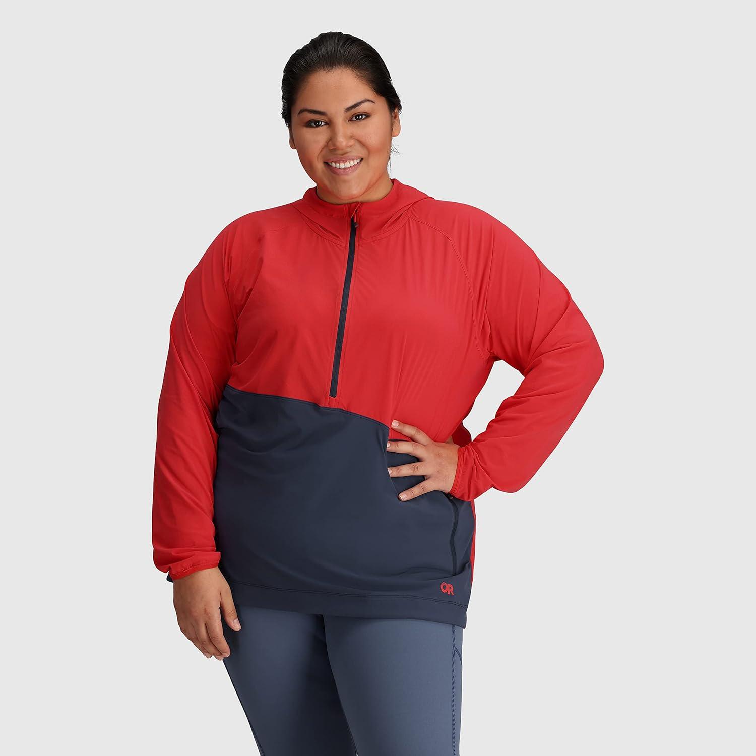 imageOutdoor Research Womens Astroman Sun HoodiePlusRhubarbNaval Blue