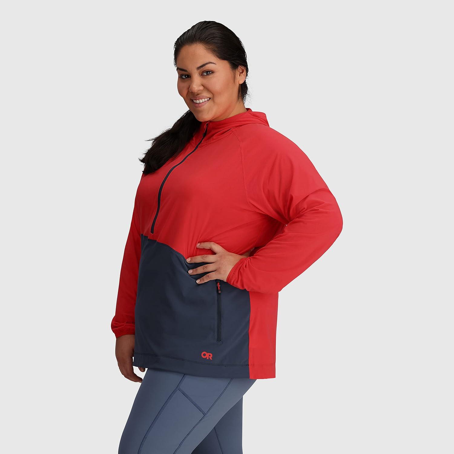 imageOutdoor Research Womens Astroman Sun HoodiePlusRhubarbNaval Blue