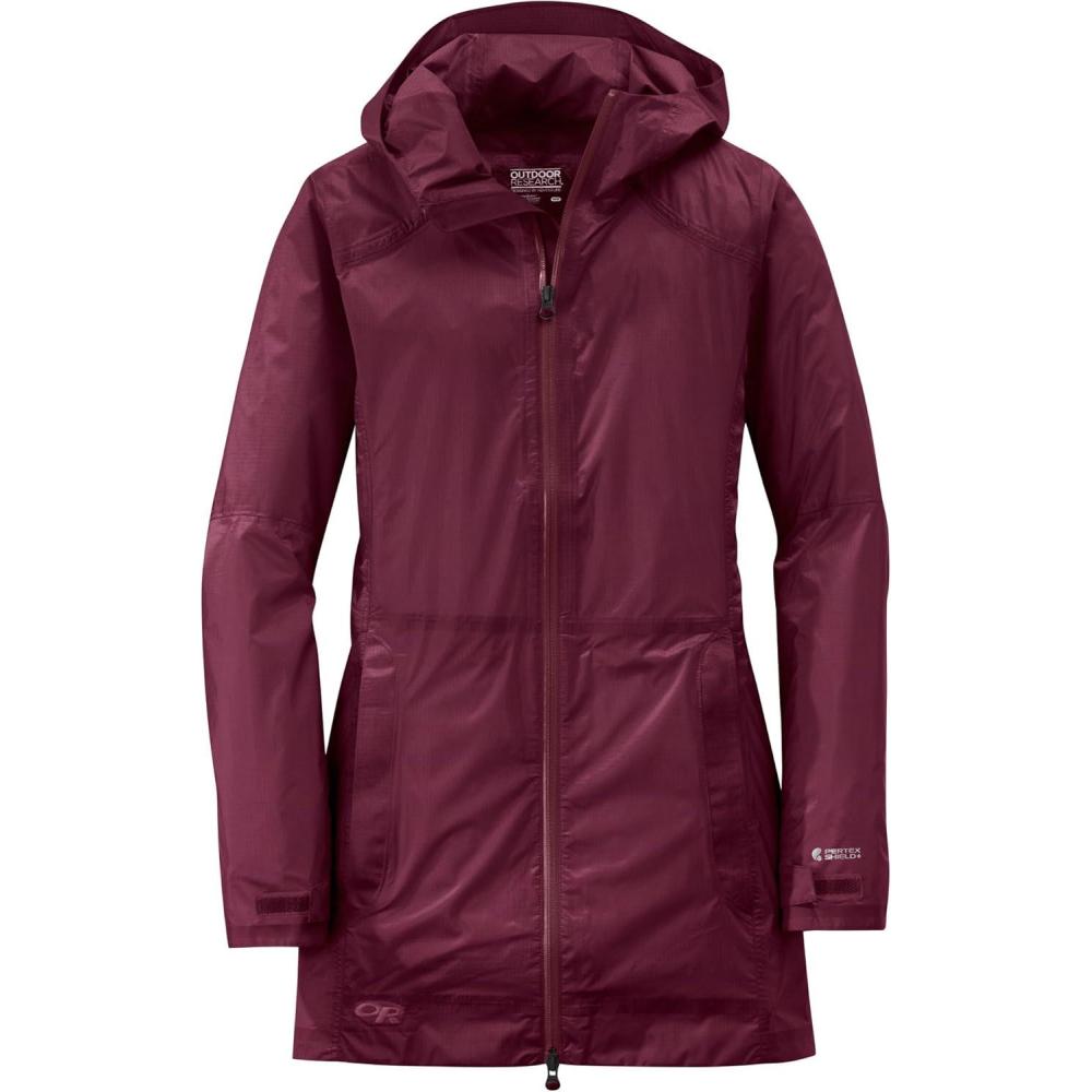 imageOutdoor Research Womens Helium Traveler Jacket Black XSmallGarnet