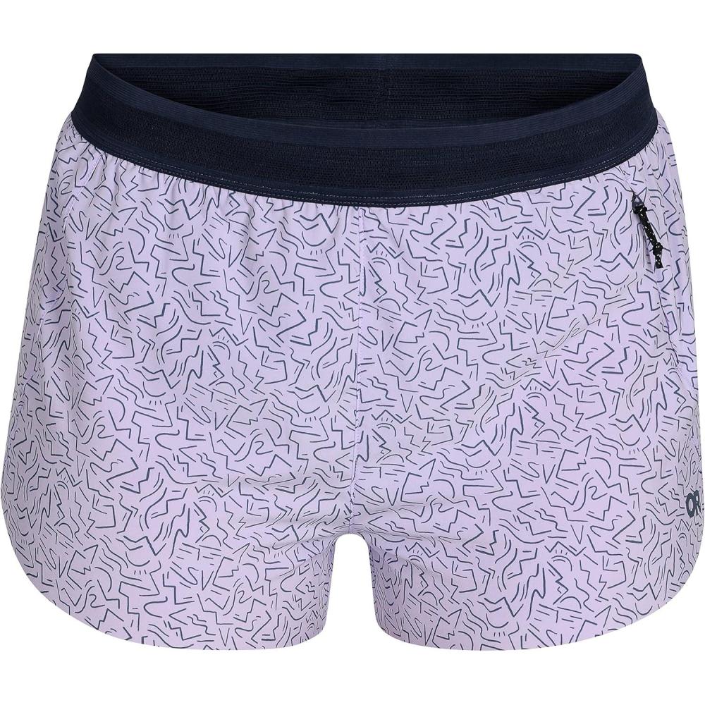 imageWomens Swift Lite Printed Shorts  25 InseamLavender Squiggle