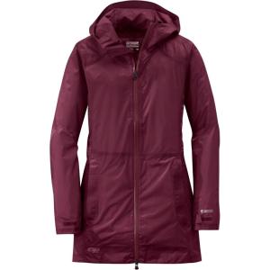 Outdoor Research Women’s Helium Traveler Jacket, Black, X-Small(Garnet)