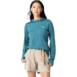 Outdoor Research Women’s ActiveIce Spectrum Sun Hoodie | Self-Cooling Fabric, Quick Drying, Moisture Wicking, UPF 50+(Mallard)