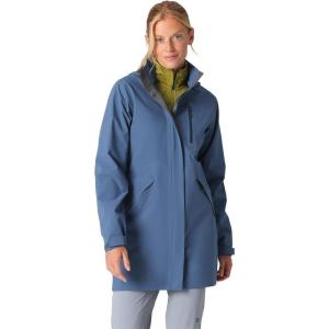 Outdoor Research Women’s Aspire 3L Trench | Waterproof, Windproof, Hooded, Standard Fit(Skyline)