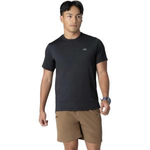 Outdoor Research Men’s ActiveIce Spectrum Sun T-Shirt – Self-Cooling, Quick-Dry, Moisture-Wicking, UPF 50+, Standard Fit(Black)