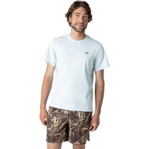 Outdoor Research Men’s ActiveIce Spectrum Sun T-Shirt – Self-Cooling, Quick-Dry, Moisture-Wicking, UPF 50+, Standard Fit(Tidal)