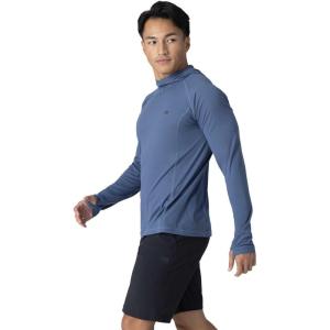 Outdoor Research Men’s Echo Hoodie – Lightweight UPF 15 Sun Shirt, Moisture-Wicking, Odor Control, Breathable(Skyline)