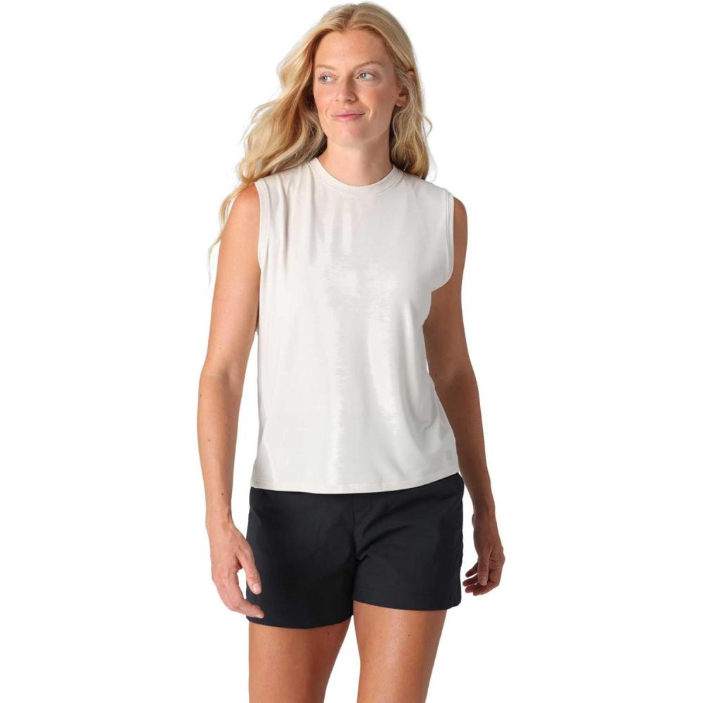 imageOutdoor Research Womens Eclipse Sun Tank  Lightweight Athletic Workout Top UPF 50 Breathable Hiking Shirt Loose FittingOyster