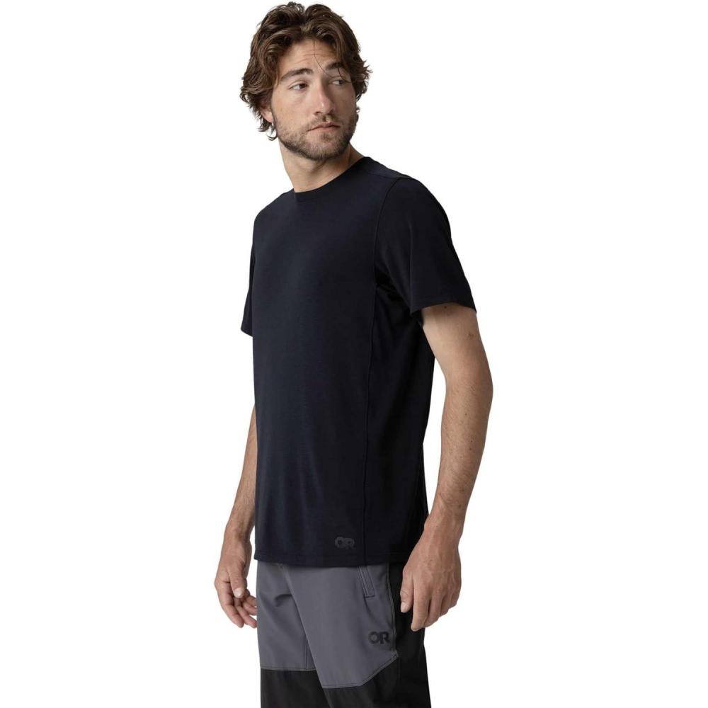 imageOutdoor Research Mens Eclipse Sun TShirt  Lightweight UPF 50 Short Sleeve Hiking Tee Moisture Wicking Workout ShirtBlack