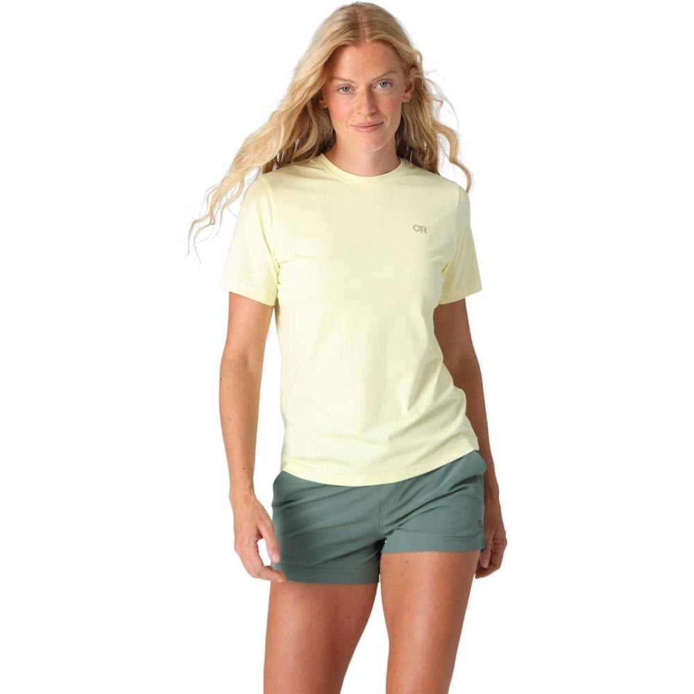 imageOutdoor Research Womens ActiveIce Spectrum Sun TShirt  Cooling UPF 50 Short Sleeve Hiking Top Lightweight UV ShirtSunlight