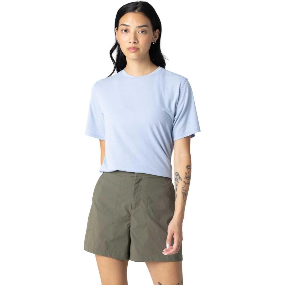 imageOutdoor Research Womens Eclipse Sun TShirt  Lightweight UPF 50 Short Sleeve Hiking Tee Moisture Wicking Workout ShirtFjord