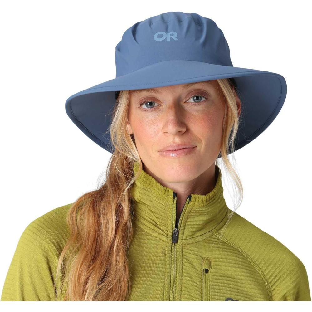 imageOutdoor Research Stratoburst Rain Hat  Waterproof Windproof Breathable Adjustable Chin Cord Stiffened Brim with FoamSkyline