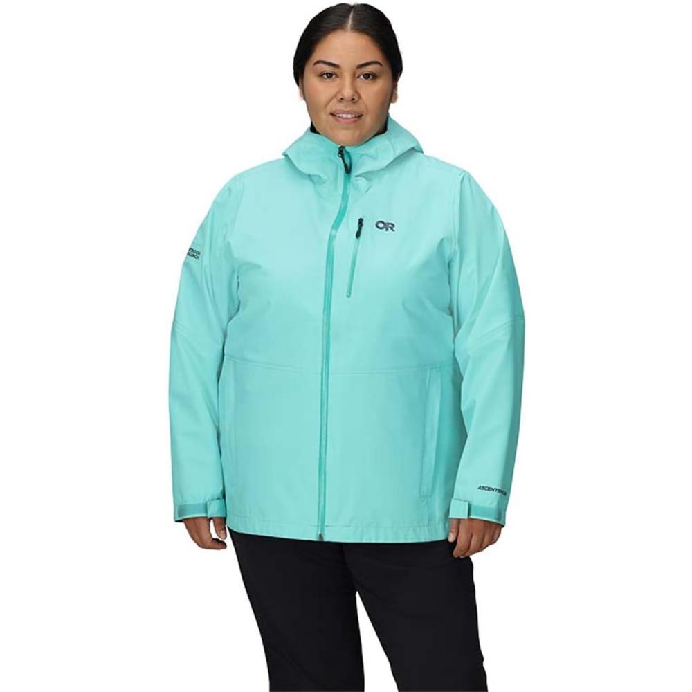 imageOutdoor Research Womens Aspire 3L Plus Size Jacket  Waterproof Windproof Hooded Long Sleeve Standard FitMaldives