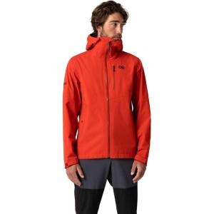 Outdoor Research Men’s Foray 3L Jacket | Waterproof, Windproof, Hooded, Long Sleeve, Standard Fit(Cardinal)