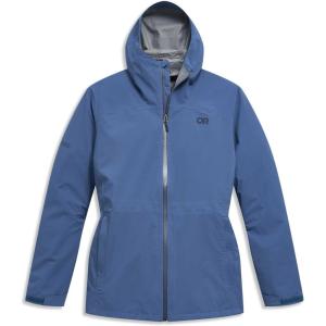 Outdoor Research Women’s Stratoburst Stretch Rain Jacket – Plus | Windproof & Waterproof Jacket, Adjustable Hood, Pit Zips(Skyline)