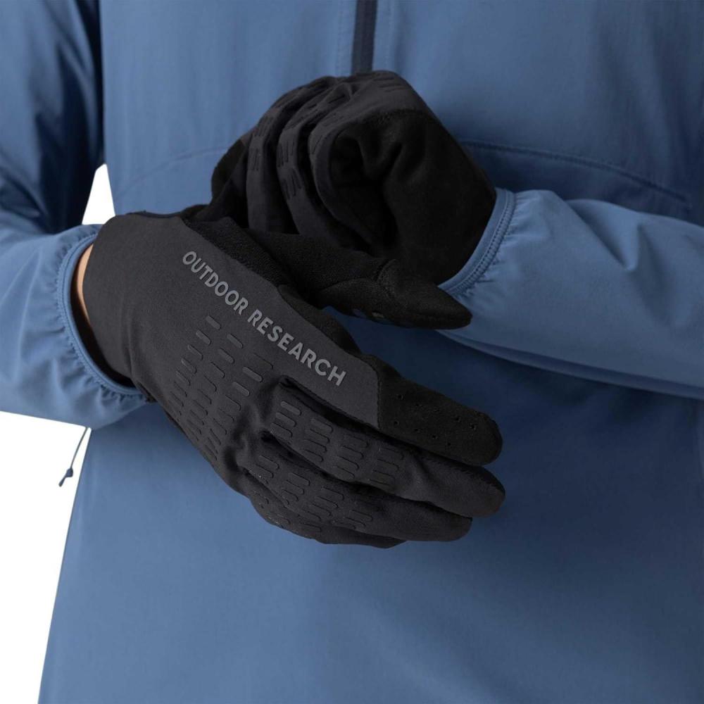 imageOutdoor Research Freewheel MTB XT Bike Glove  AllWeather Touchscreen Compatible Mountain Biking Gloves for Men amp WomenSolid Black