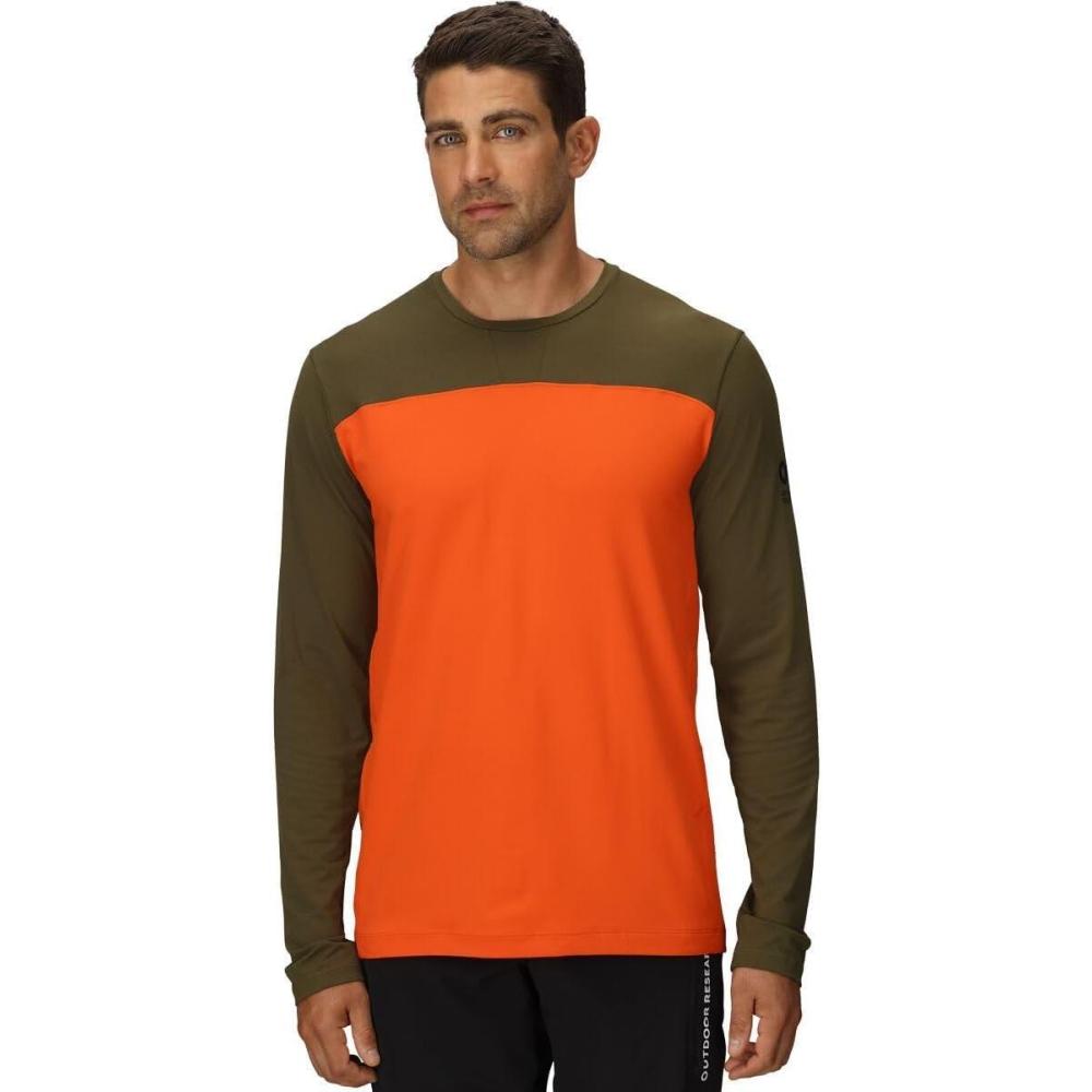 imageOutdoor Research Mens Freewheel MTB Mountain Bike Long Sleeve JerseyDark OliveSpice