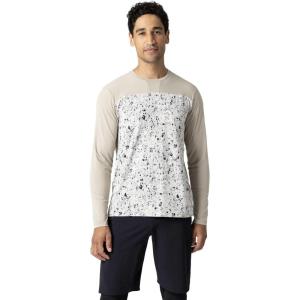 Outdoor Research Men’s Freewheel MTB Mountain Bike Long Sleeve Jersey(Pro Khaki/Oyster Creekside Print)