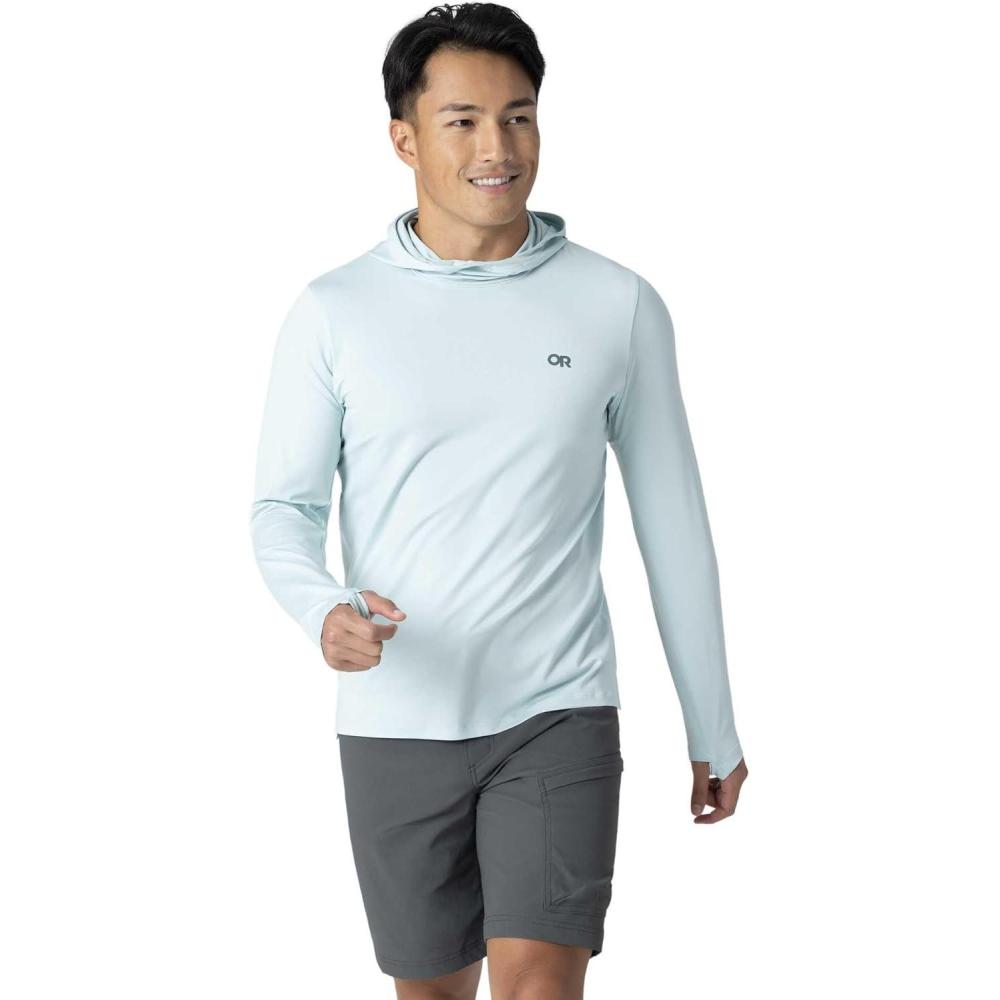 imageOutdoor Research Mens ActiveIce Spectrum Sun Hoodie  Self Cooling Quick Dry 3 Panel Hood UPF 50 Standard FitTidal